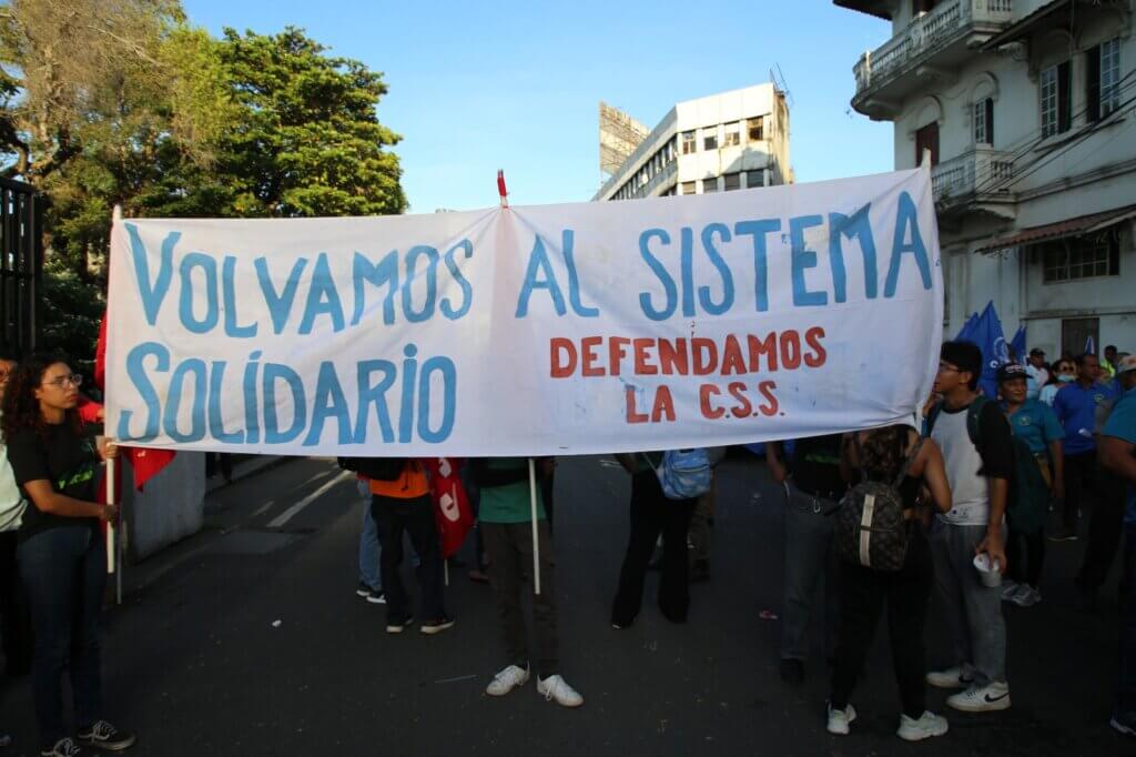 Pueblo Panameño se manifiesta contra las reformas de la Caja del Seguro Social